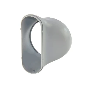 Płaska końcówka rury, fi 15cm (niesymetryczna)