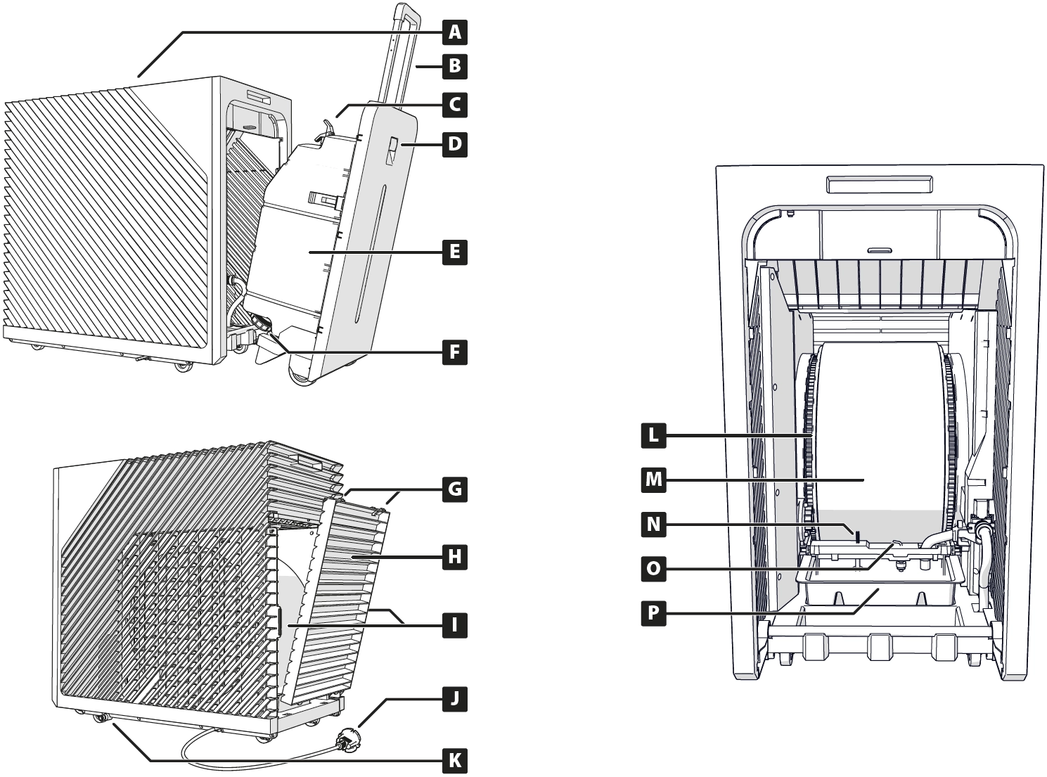 NAWILŻACZ EWAPORACYJNY HALE HUM 60DWC WI-FI - CZĘŚCI